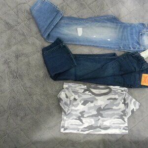 Boy's Bundle Jean Pants and Top Size 12/13-14